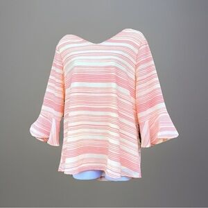 New Directions Polished Pink and Ivory Top